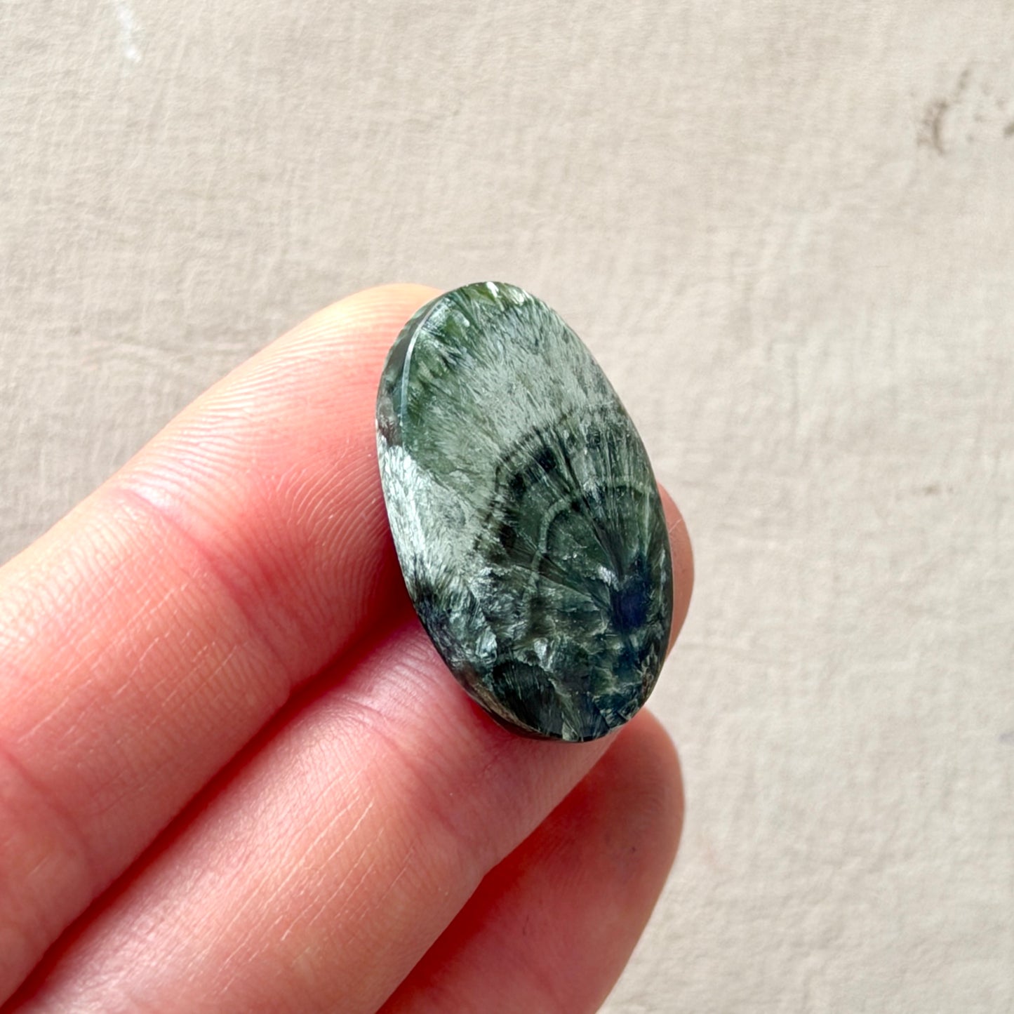 Seraphinite Oval Cabochon Smooth 25.5mm x 17mm (W8)