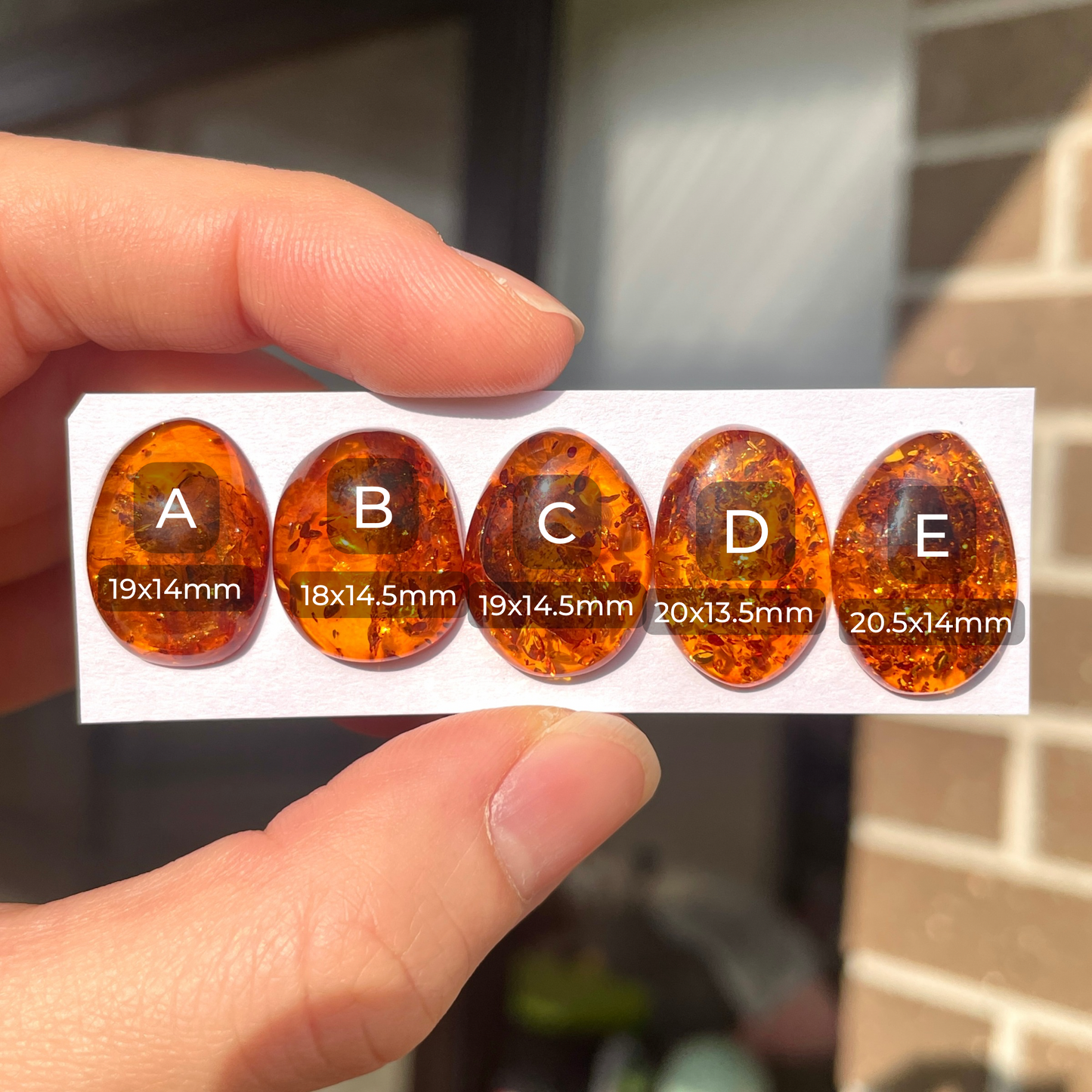 Baltic Amber Cabochon Smooth - Choose your Stone (W10)