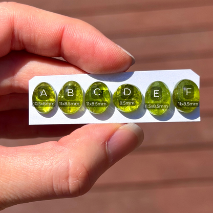 High-grade Peridot Cabochon Smooth - Choose your Stone (W17)