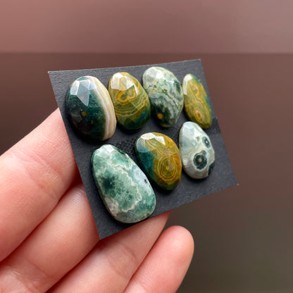 Ocean Jasper Cabochon Rose cut - Choose your Stone (W4)