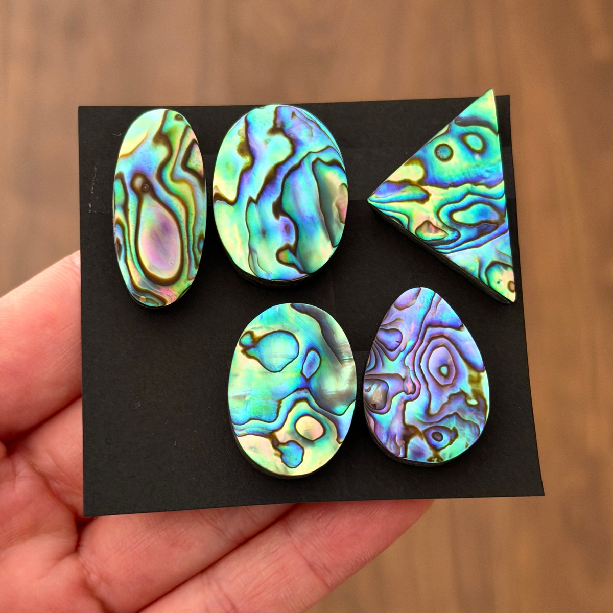 Abalone Paua Shell (Iridescent) Cabochon Smooth - Choose your Stone (W17)