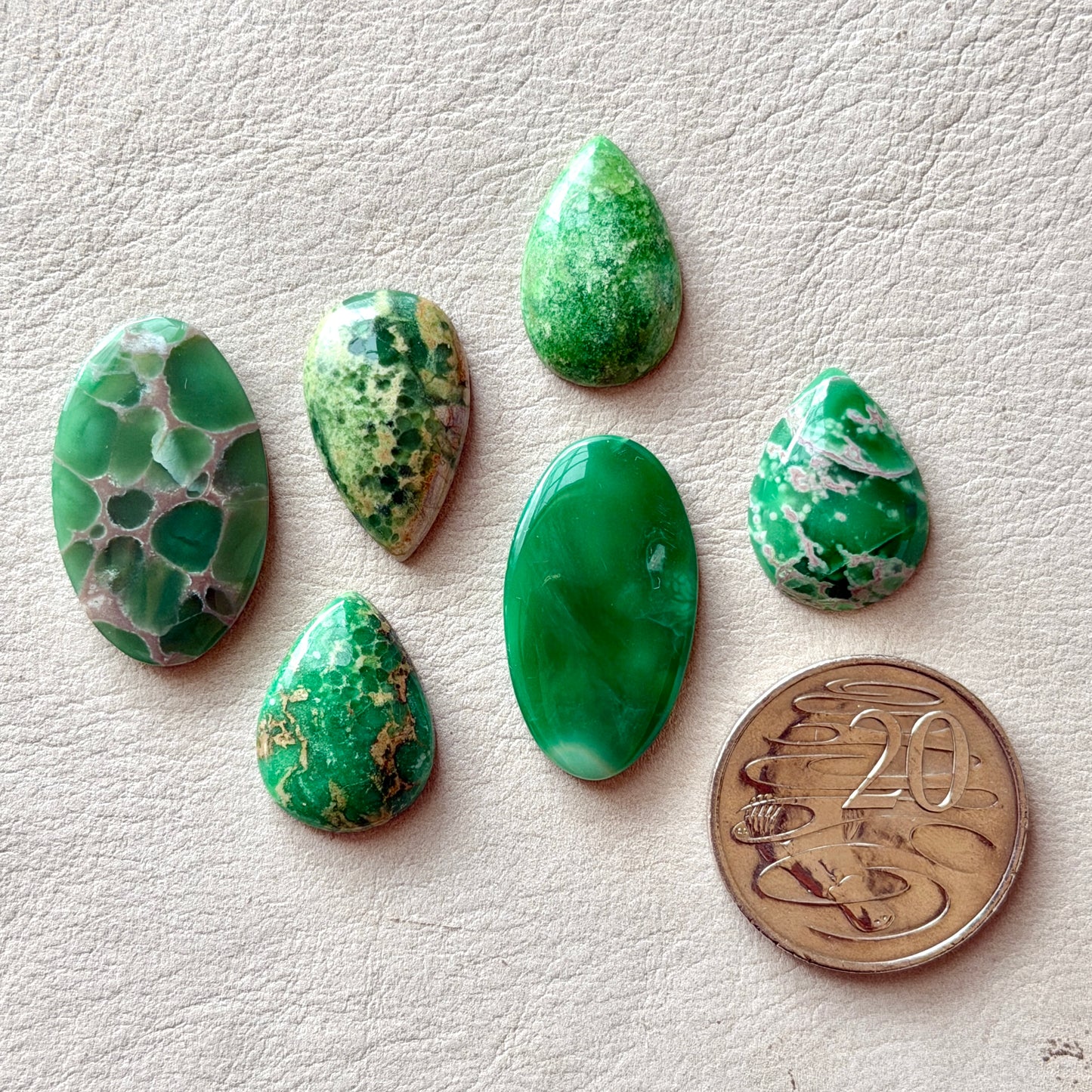 21-31mm Australian Variscite Cabochon Smooth - Choose your Stone (W3)