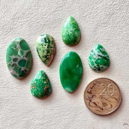 21-31mm Australian Variscite Cabochon Smooth - Choose your Stone (W3)