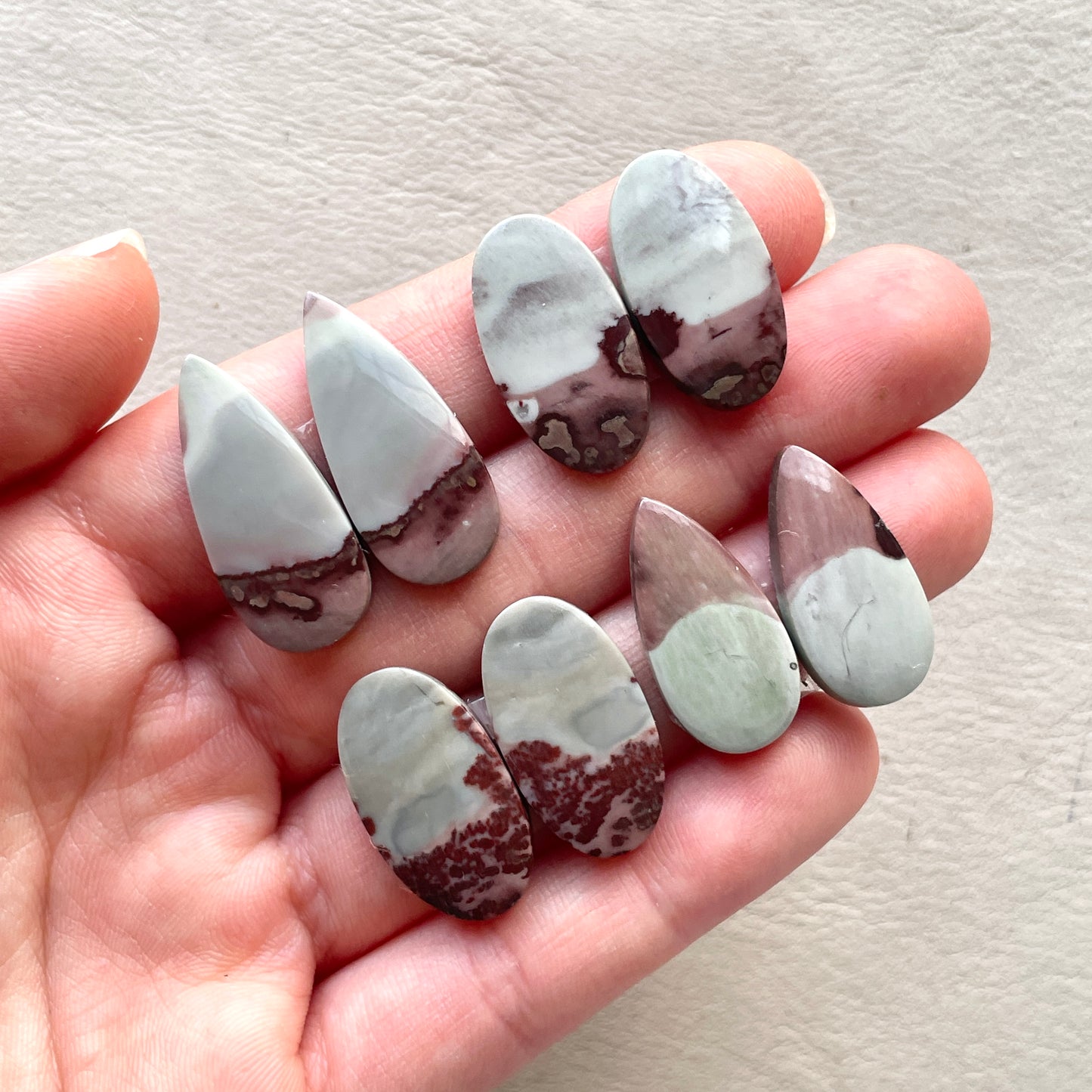 Coffee Bean Jasper (Siltstone) Cabochon Pairs Smooth - Choose your Pair (W10)