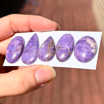 Lavender Jade Cabochon Smooth - Choose your Stone (W10)