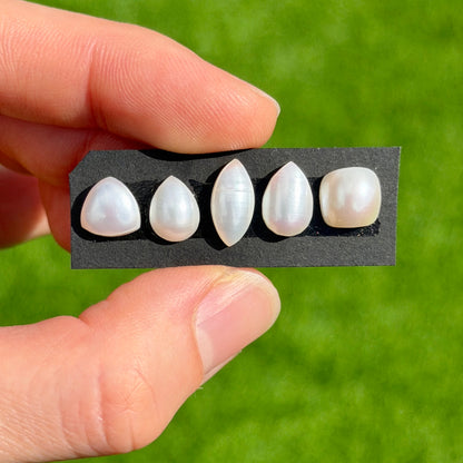 8-12mm Freshwater Pearl Cabochon Smooth - Choose your Stone (W5)