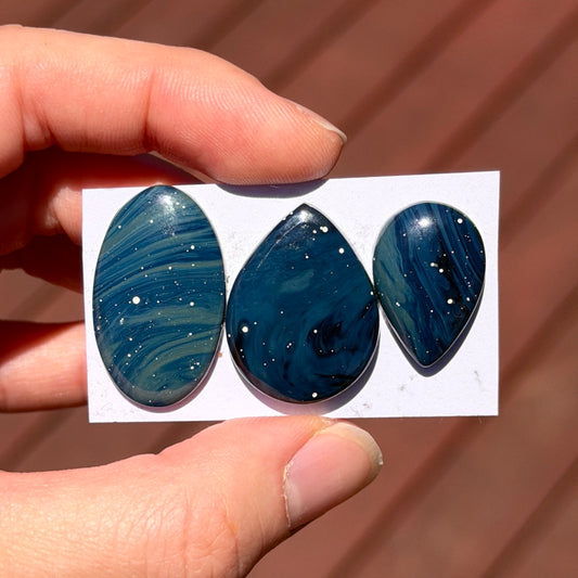 21-29mm Leland Blue / Sieber Agate Cabochon Smooth - Choose your Stone (W6)