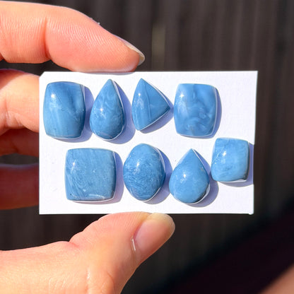 Mini Owyhee Blue Opal Cabochon Smooth - Choose your Stone (W15)