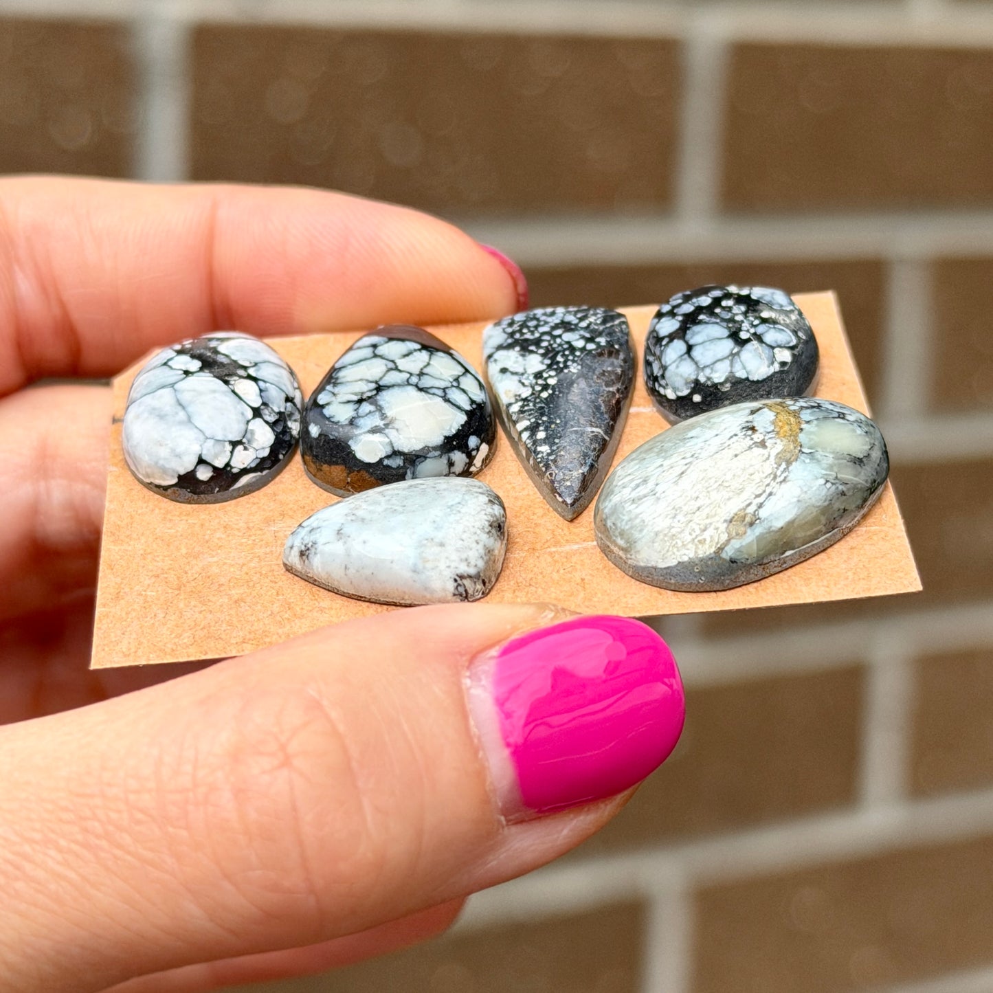 16-26mm Lavender Hubei Turquoise (Backed) Cabochon Smooth - Choose your Stone (W13)