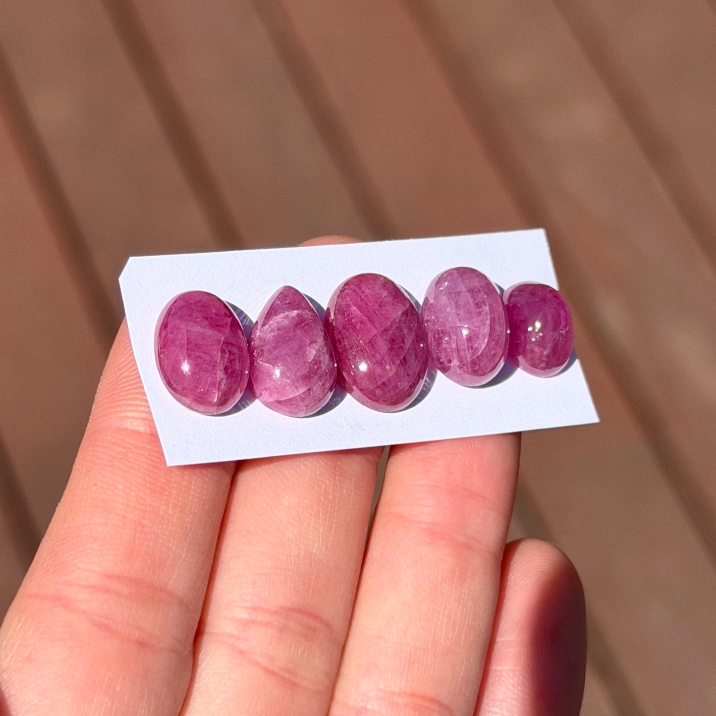 Ruby Cabochon Smooth (High Dome) - Choose your Stone (W12)