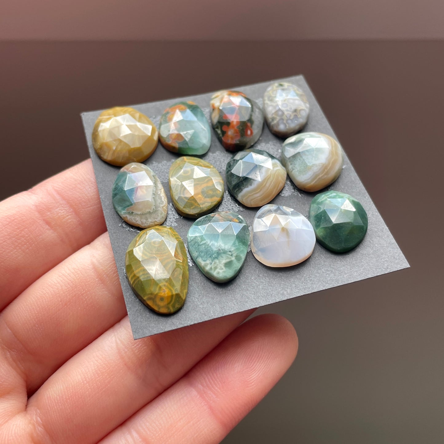 Ocean Jasper Cabochon Rose cut - Choose your Stone (W4)