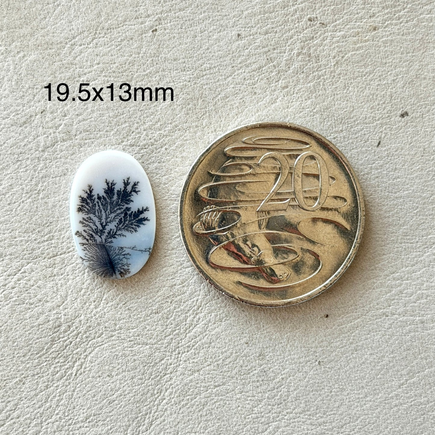 ‘Winter Solace’ Scenic Agate Oval Cabochon - 19.5mm x 13mm (W16)