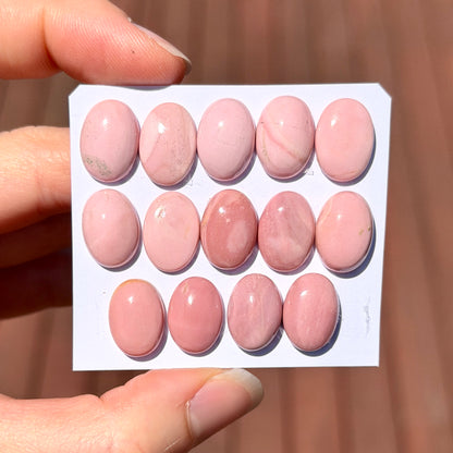Australian Pink Opal Cabochon Oval Smooth 14x10mm - Choose your Stone (W17)