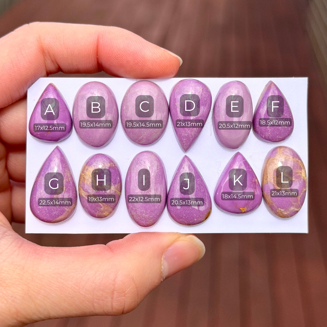 Mini Phosphosiderite Cabochon Smooth - Choose your Stone (E6)