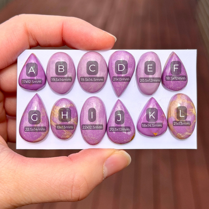 Mini Phosphosiderite Cabochon Smooth - Choose your Stone (E6)