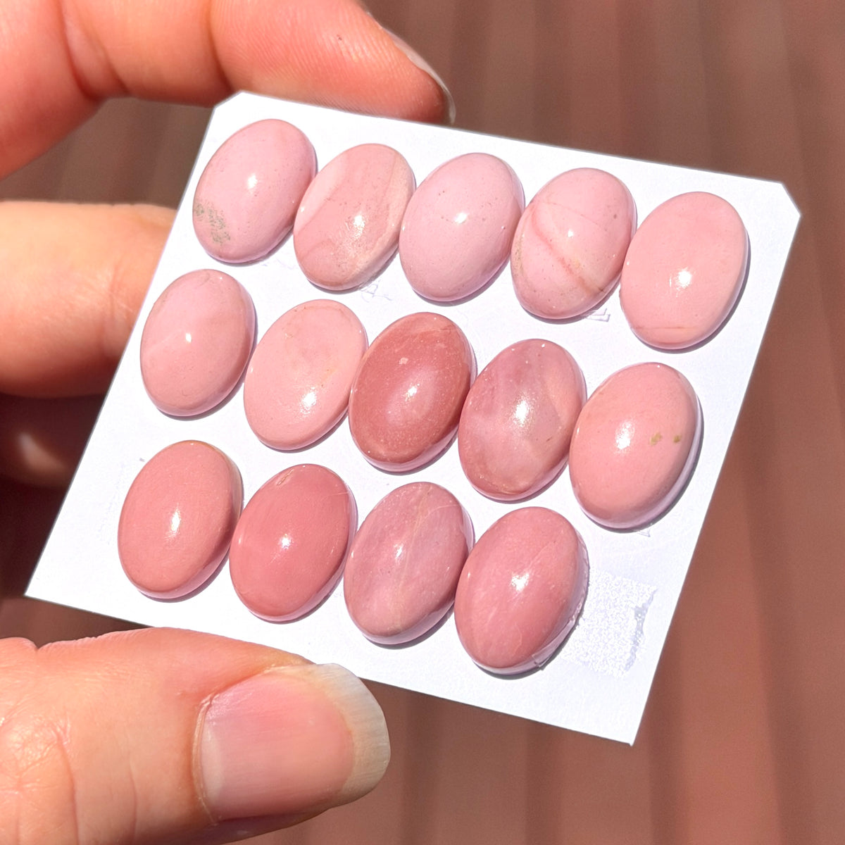 Australian Pink Opal Cabochon Oval Smooth 14x10mm - Choose your Stone (W17)
