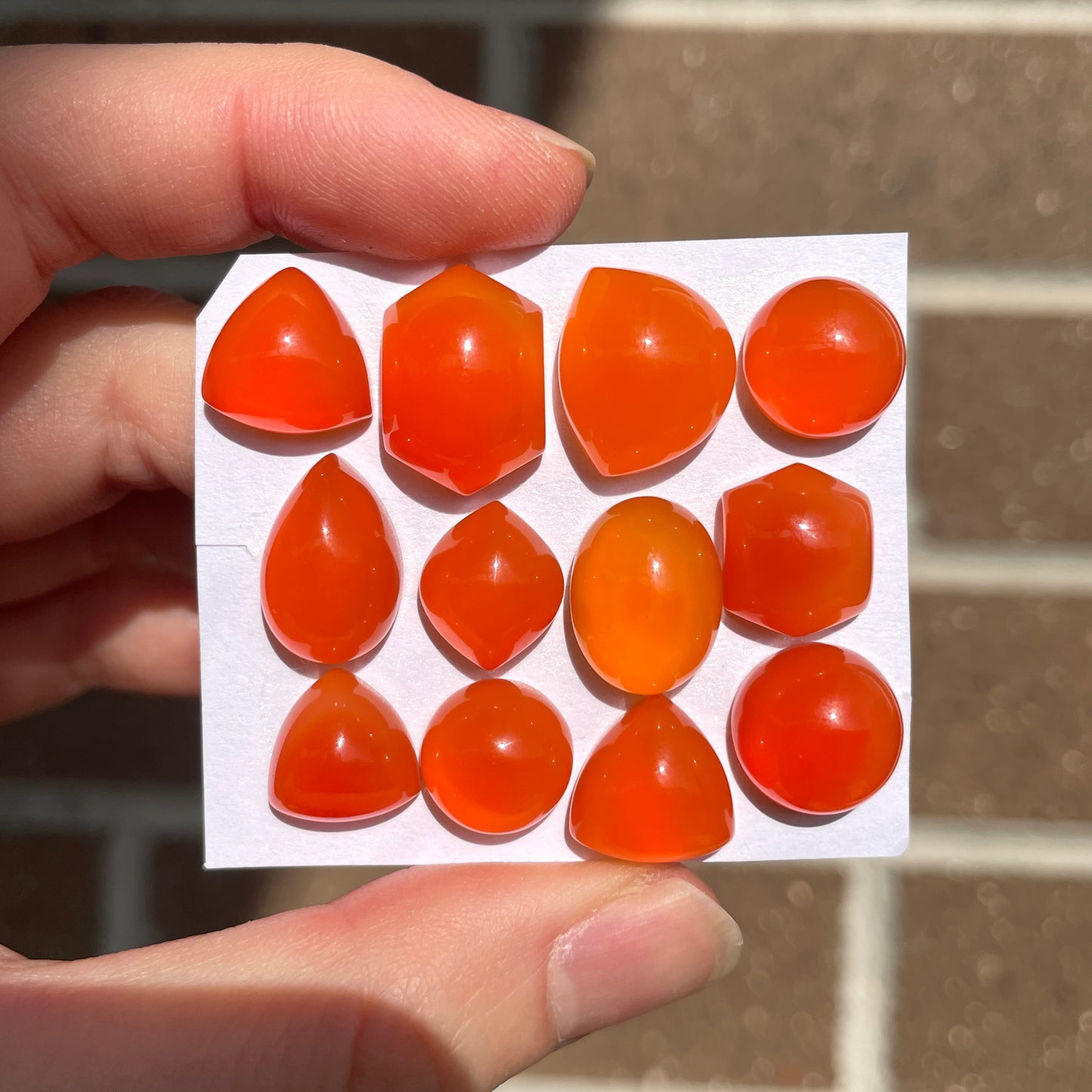 Carnelian Agate Cabochon Smooth - Choose your Stone (W10)