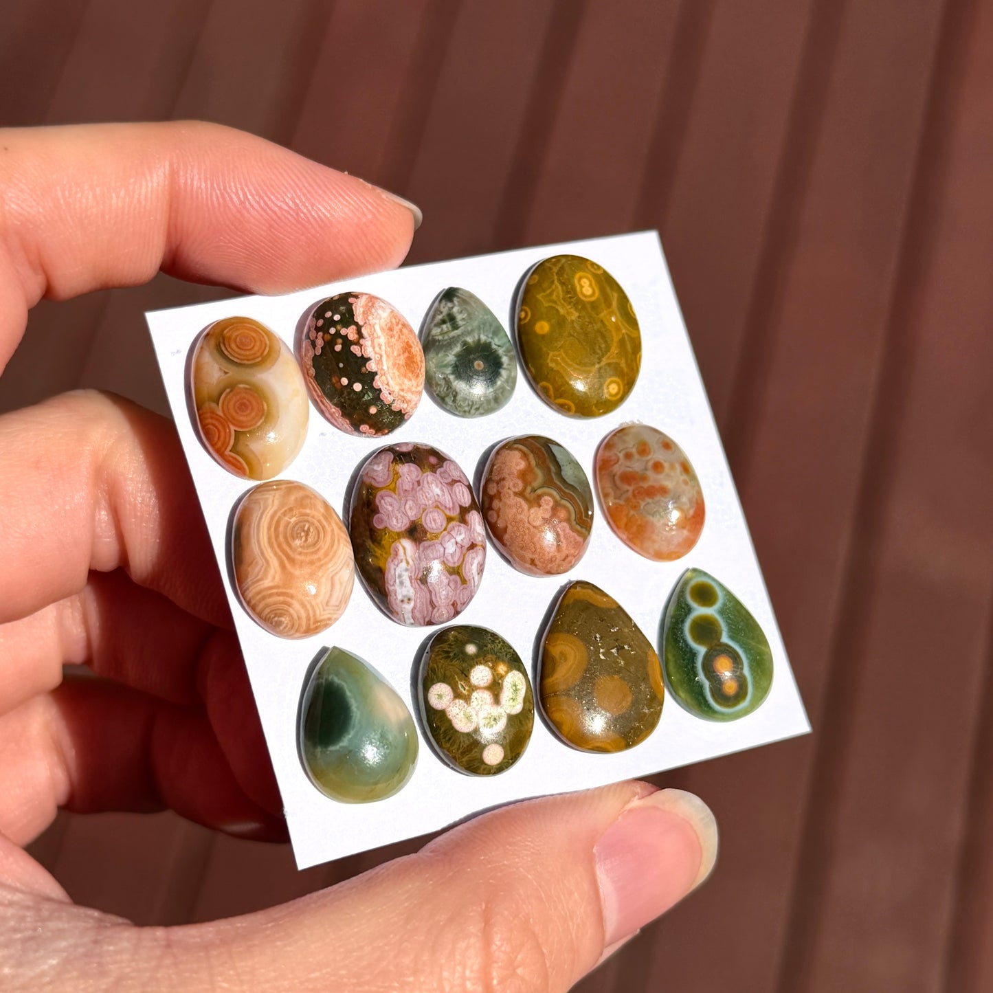 13-18mm Ocean Jasper Cabochon Smooth - Choose your Stone (W10)