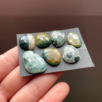 Ocean Jasper Cabochon Rose cut - Choose your Stone (W4)