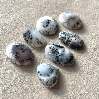 Dendritic Opal Cabochon Smooth - Choose your Stone (W6)