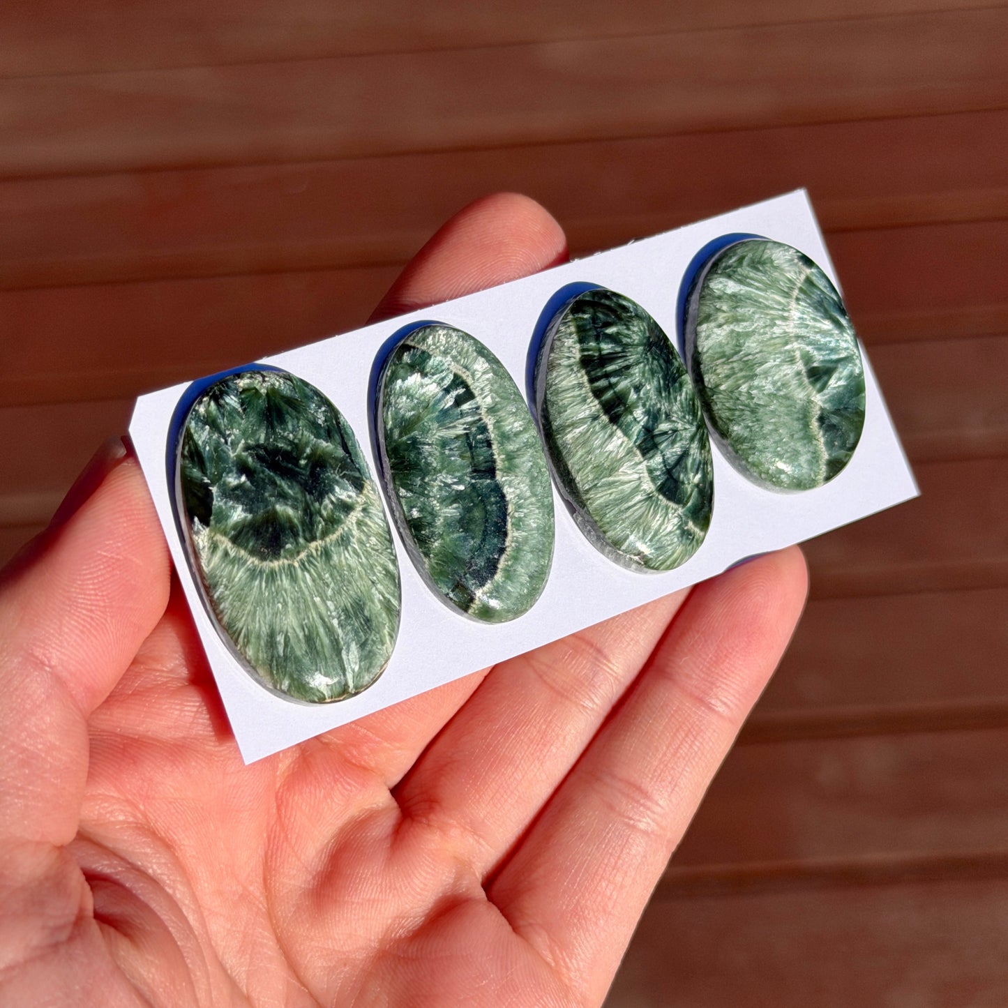 Two-toned Seraphinite Cabochon Smooth - Choose your Stone (W6)