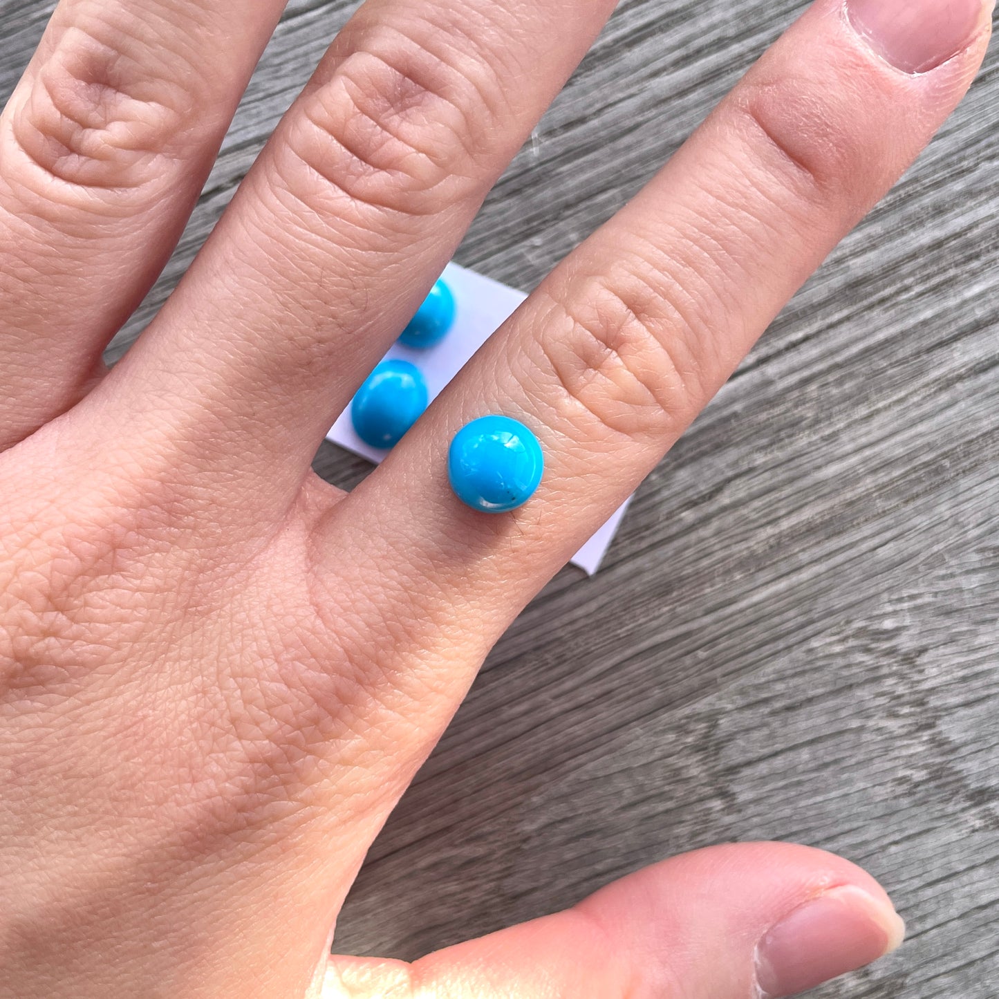 Sleeping Beauty Turquoise Cabochon Smooth - Choose your Stone (W10)