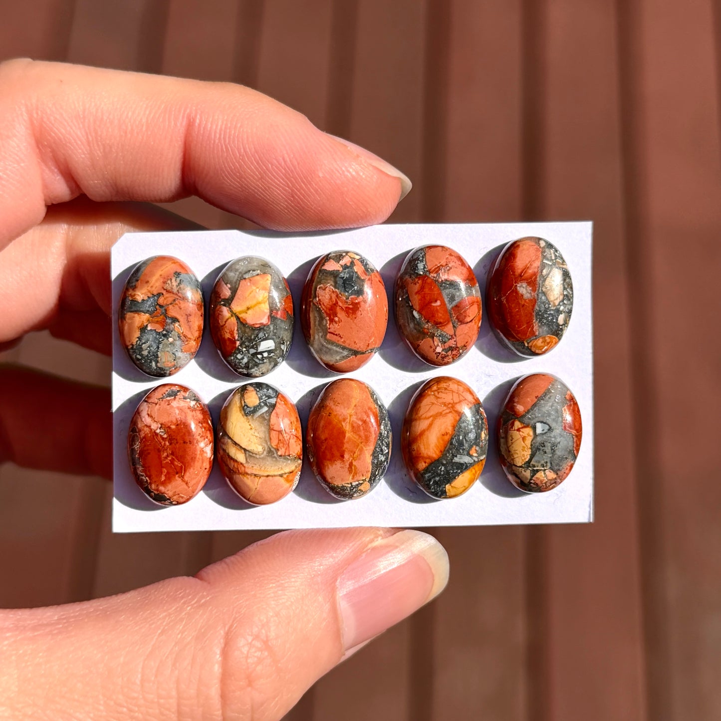 Maligano Jasper Cabochon Smooth (14x10mm Oval) - Choose your Stone (W10)