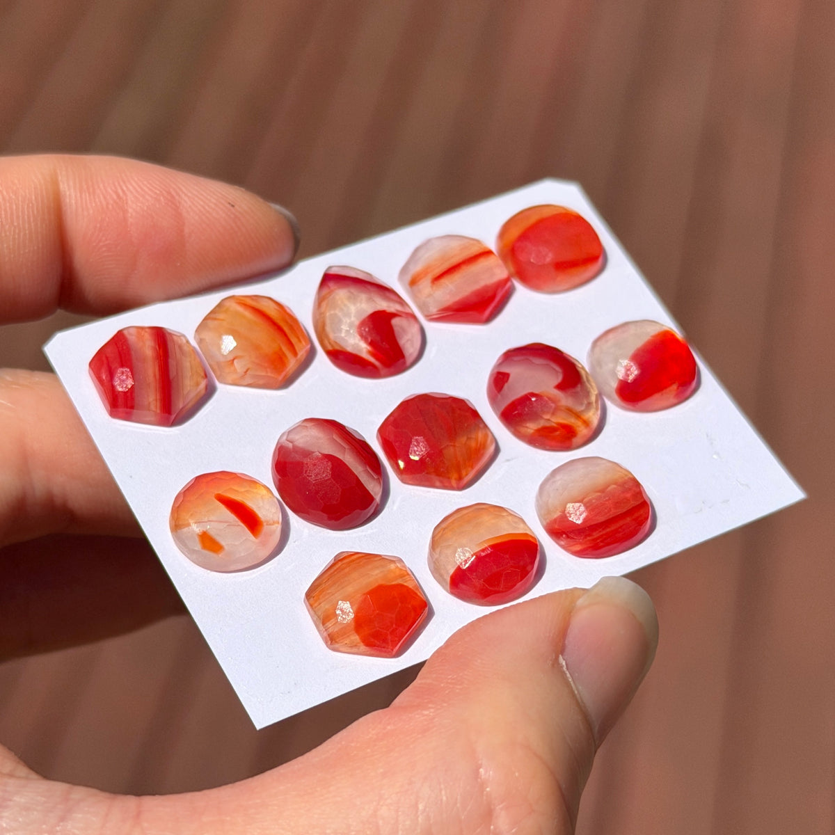 Lake Superior Agate Cabochon Honeycomb cut - Choose your Stone (W17)