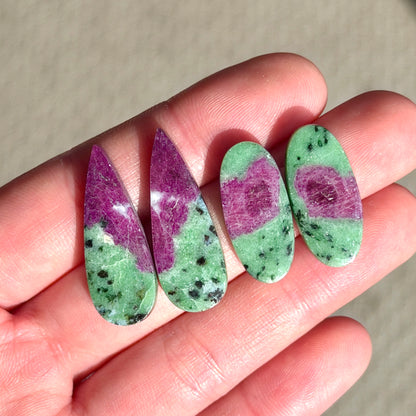 Ruby in Zoisite Cabochon Pairs - Choose your Pair (W3)
