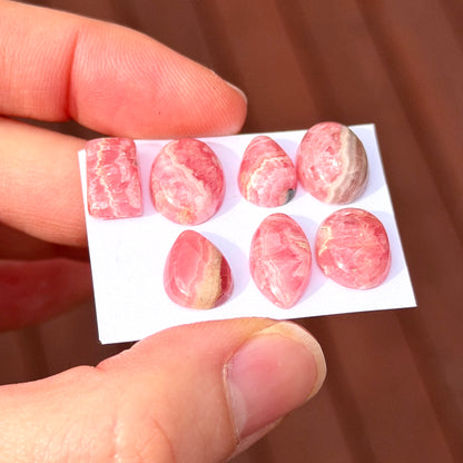 Mini Rhodochrosite Cabochon Smooth - Choose your Stone (W17)