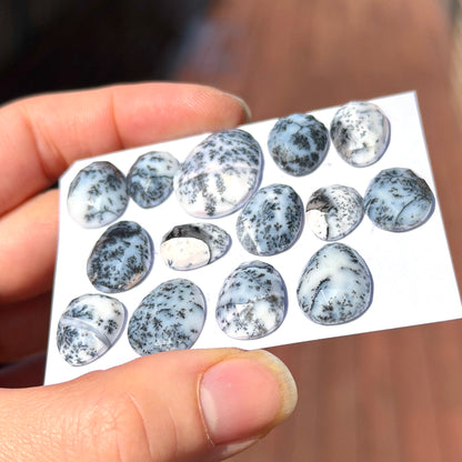 Dendritic Opal Agate Cabochon Rose cut - Choose your Stone (W4)