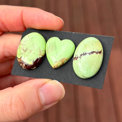 Australian Lemon Chrysoprase Cabochon Smooth - Choose your Stone (W17)