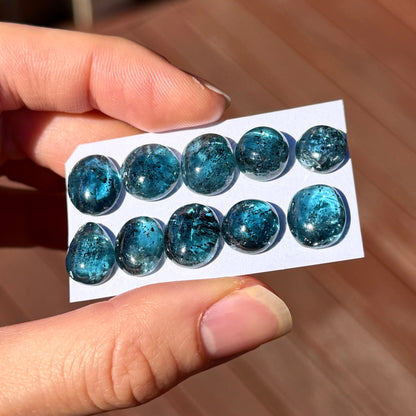 Teal Moss Kyanite (High Dome) Cabochon Smooth - Choose your Stone (W5)