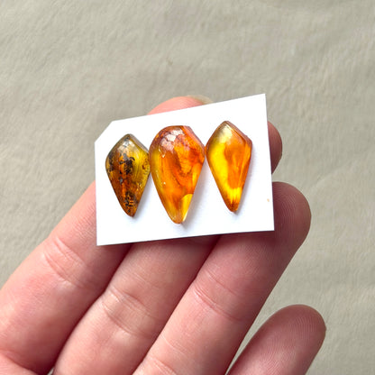 Baltic Amber Kite Cabochon Smooth - Choose your Stone (W15)