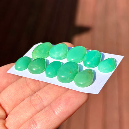 Australian Chrysoprase Cabochon Smooth - Choose your Stone (E8)