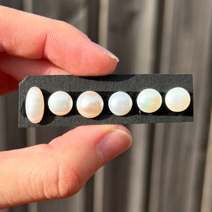 8-12mm Freshwater Pearl Cabochon Smooth - Choose your Stone (W4)