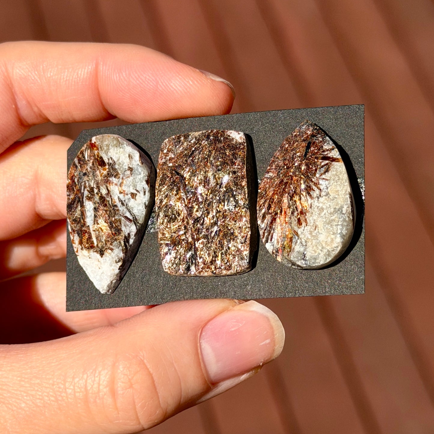 Astrophyllite Druzy Cabochon Raw-Face - Choose your Stone (W13)