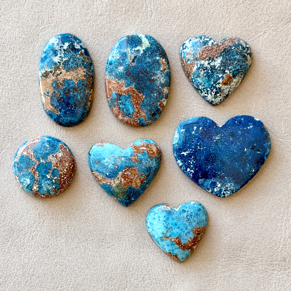 ‘Australia's Coastline' scenic Shattuckite Cabochon Smooth - Choose your Stone (W14)