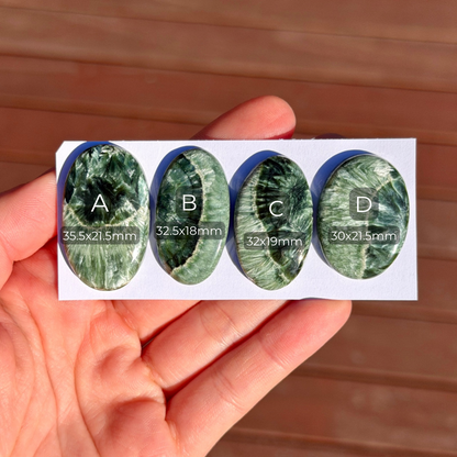 Two-toned Seraphinite Cabochon Smooth - Choose your Stone (W6)