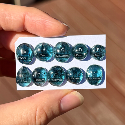 Teal Moss Kyanite (High Dome) Cabochon Smooth - Choose your Stone (W5)