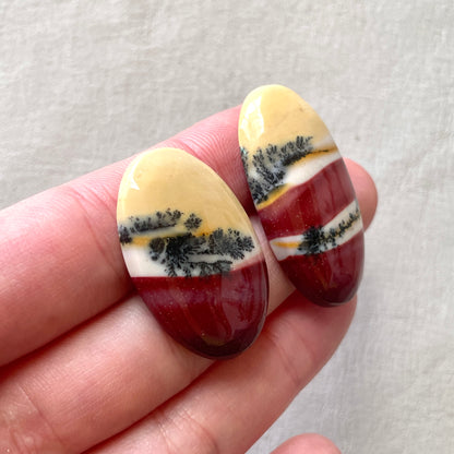 *Rare* Dendritic Australian Mookaite Cabochon - Choose your Stone (W11)