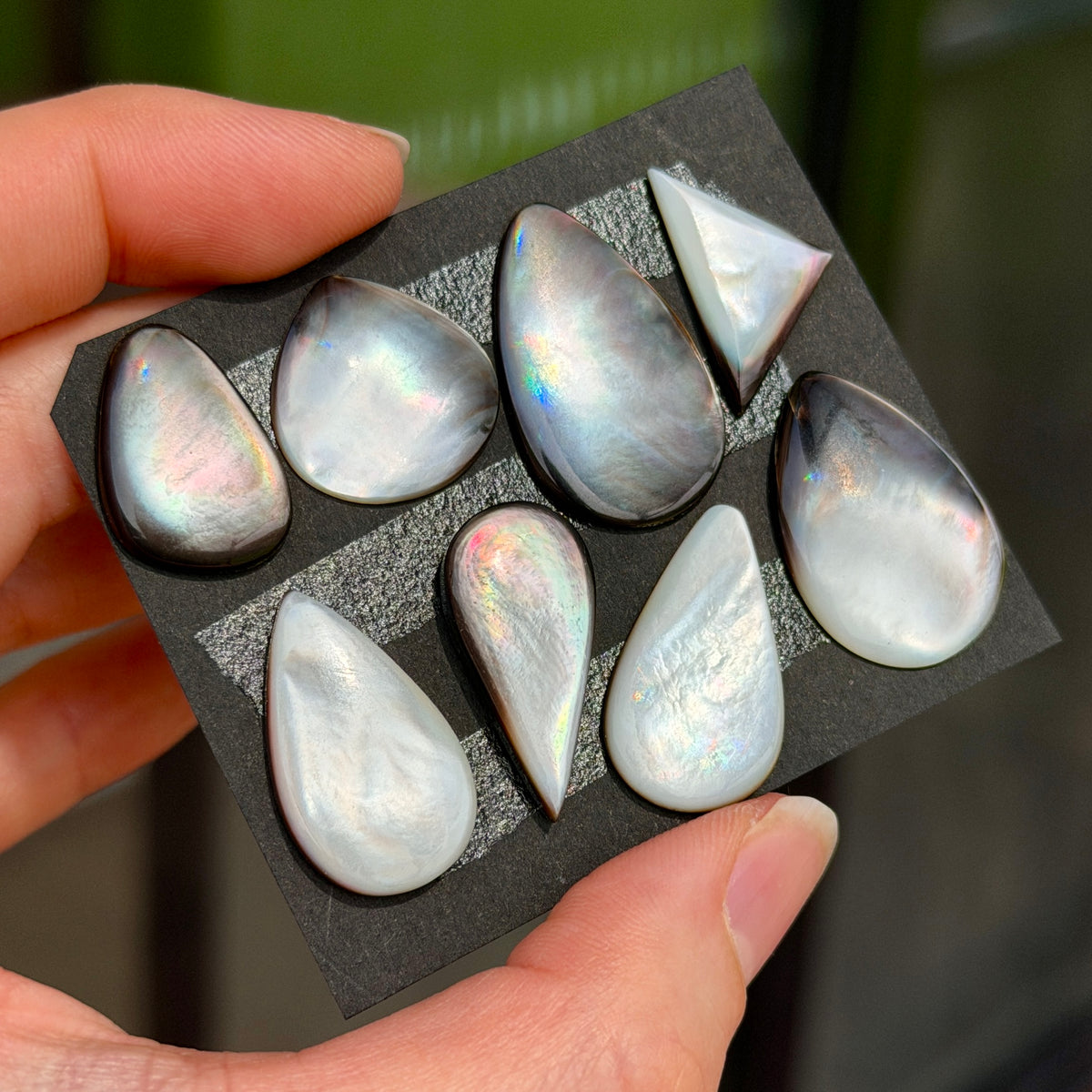 Tahitian Black Mother of Pearl Cabochon Smooth - Choose your Stone (W10)