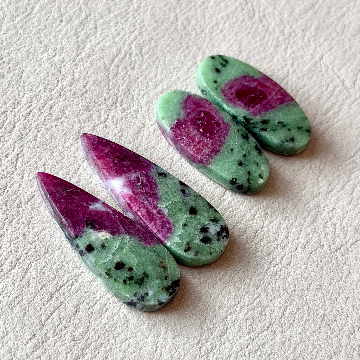 Ruby in Zoisite Cabochon Pairs - Choose your Pair (W3)