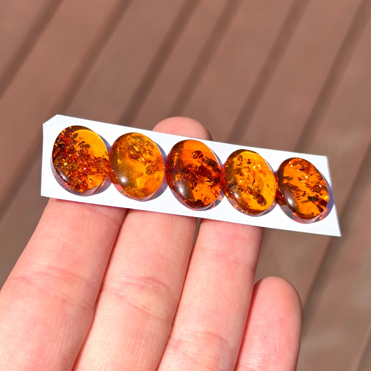 Baltic Amber Oval Cabochon Smooth - Choose your Stone (W10)