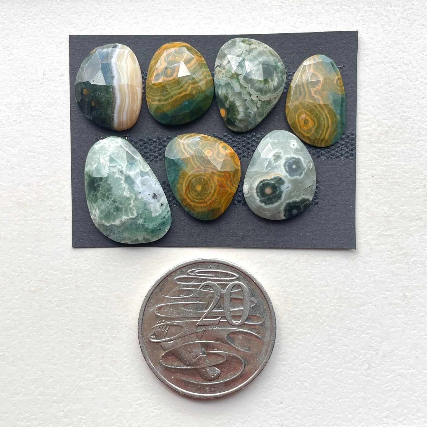 Ocean Jasper Cabochon Rose cut - Choose your Stone (W4)