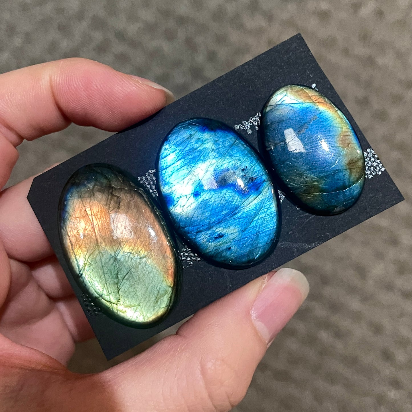 High-Grade Labradorite Cabochon Smooth  - Choose your Stone (W11)