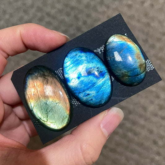 High-Grade Labradorite Cabochon Smooth  - Choose your Stone (W11)