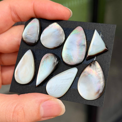 Tahitian Black Mother of Pearl Cabochon Smooth - Choose your Stone (W10)