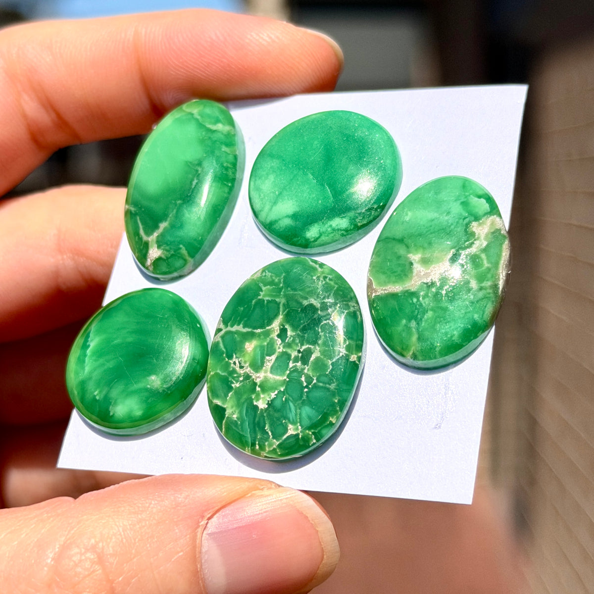 18-25mm Australian Variscite Cabochon Smooth - Choose your Stone (W14-B)