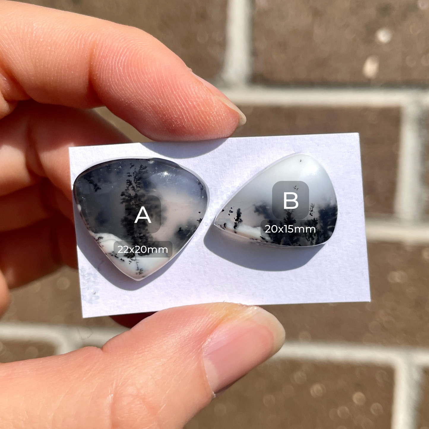 Dendritic Opal Cabochon Smooth - Choose your Stone (W6)